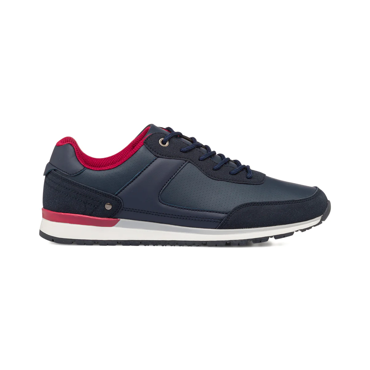 Sneakers blu da uomo con dettagli rossi Riflessi Urbani