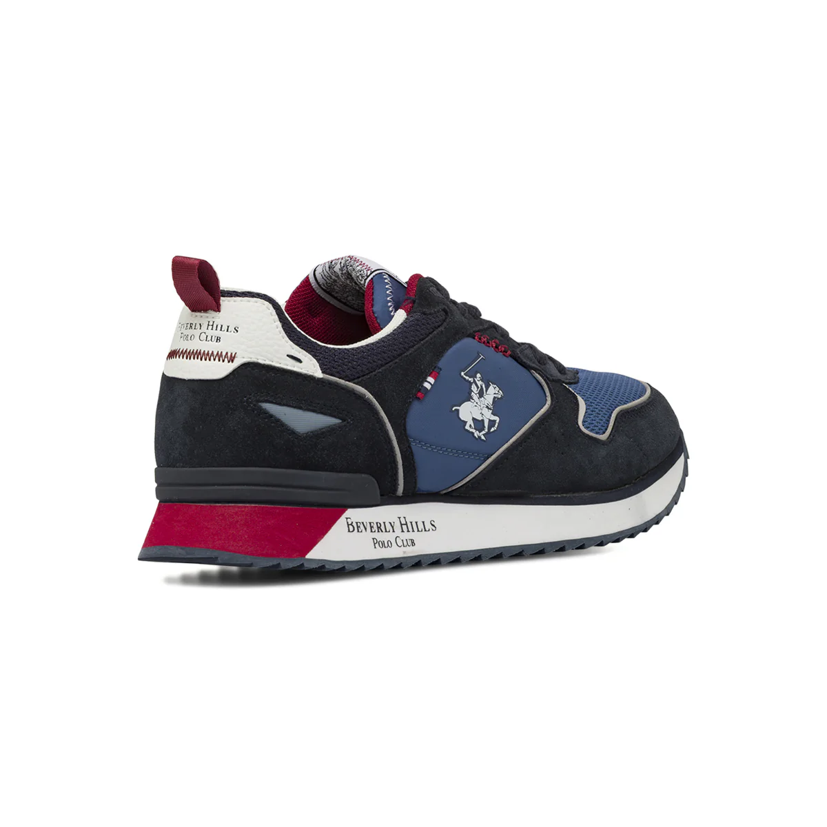Sneakers blu da Uomo con inserti effetto suede Beverly Hills Polo Club - Image 3