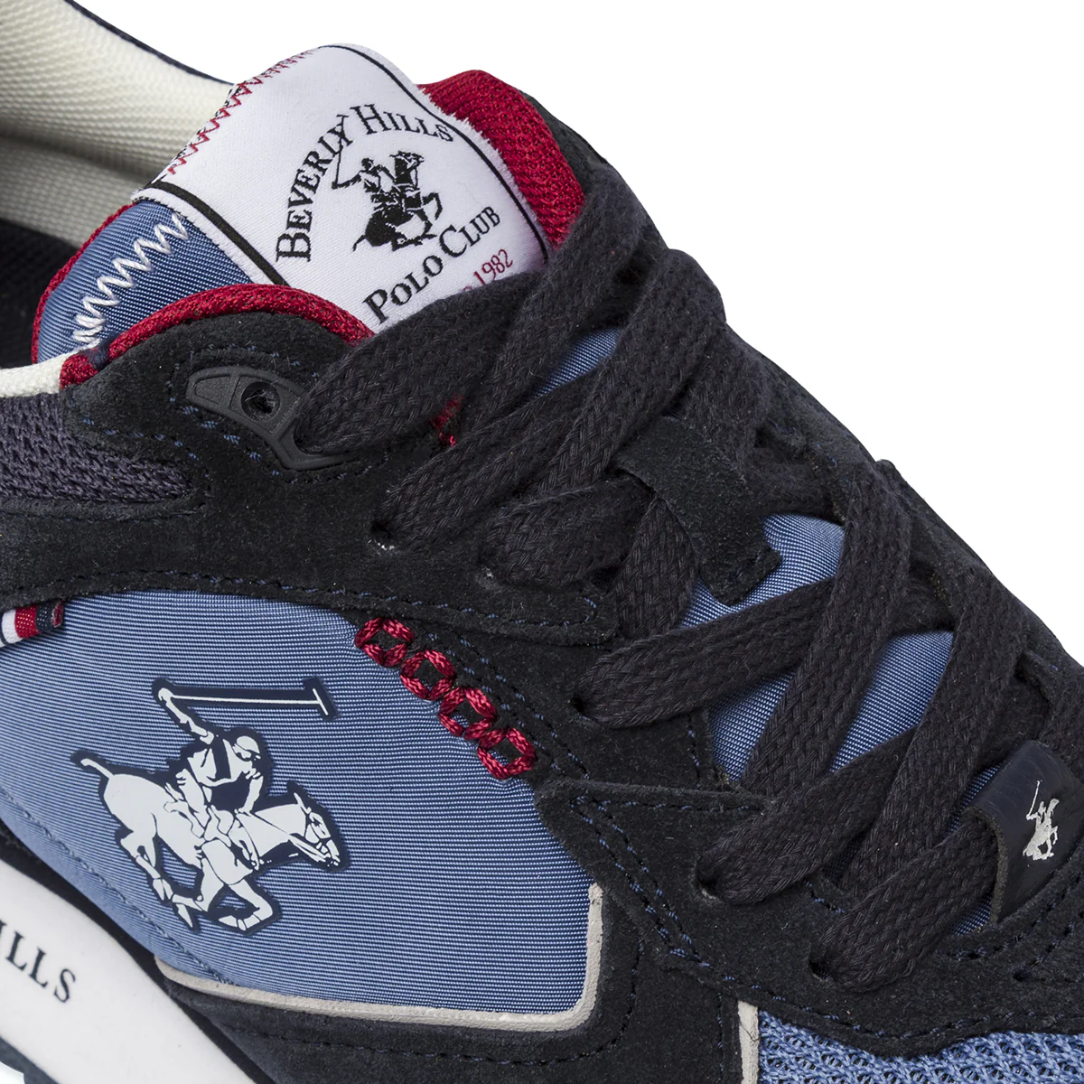 Sneakers blu da Uomo con inserti effetto suede Beverly Hills Polo Club - Image 5