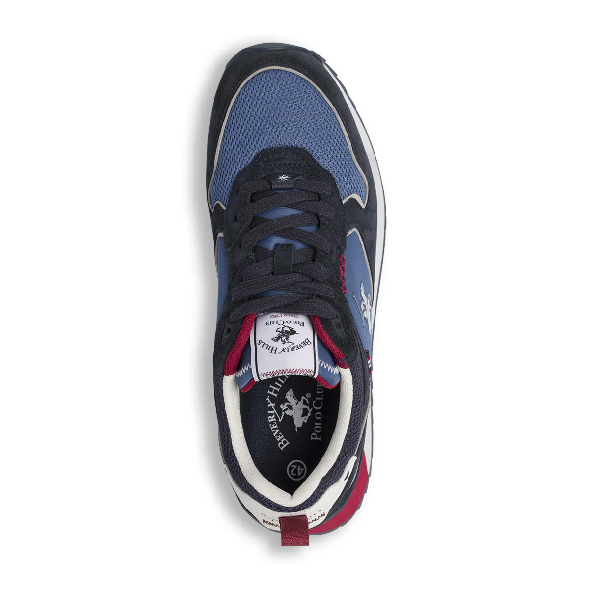 Sneakers blu da Uomo con inserti effetto suede Beverly Hills Polo Club - Image 6