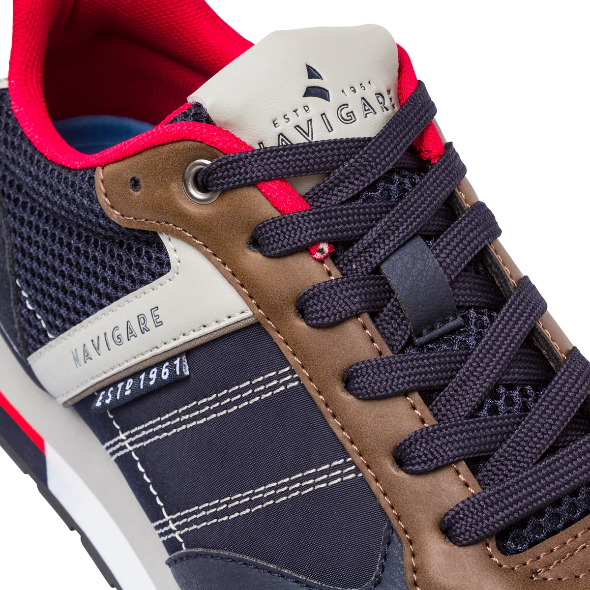 Sneakers blu da Uomo con inserti in contrasto Navigare - Image 4
