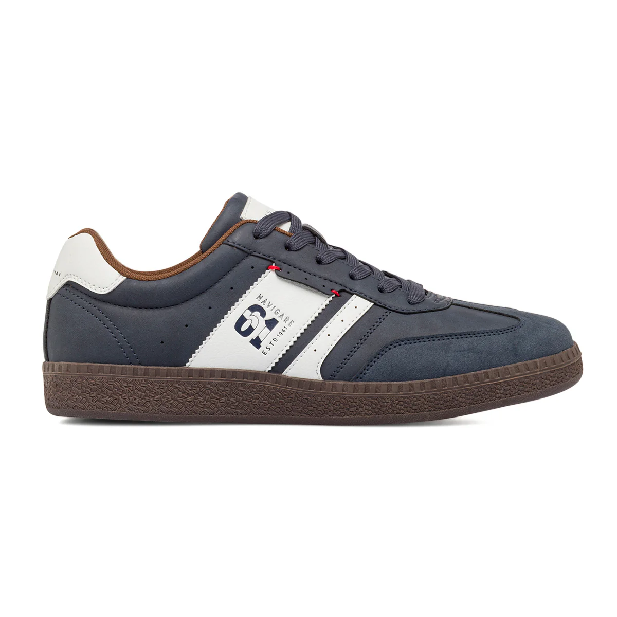 Sneakers blu da Uomo con inserti marroni Navigare - Image 2