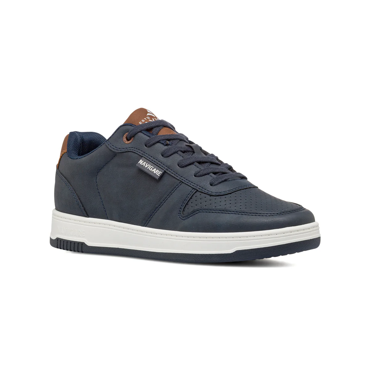 Sneakers blu da Uomo con inserti Marroni Navigare - Image 2
