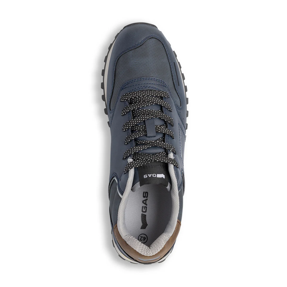 Sneakers blu da uomo con logo Gas Alba - Image 5
