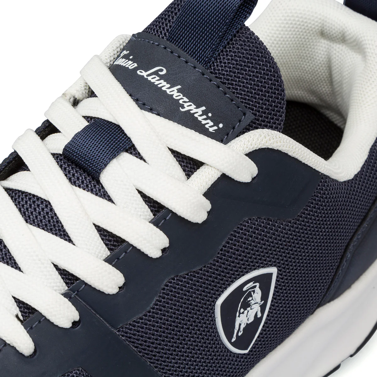 Sneakers blu da Uomo con logo laterale a contrasto bianco Tonino Lamborghini - Image 3