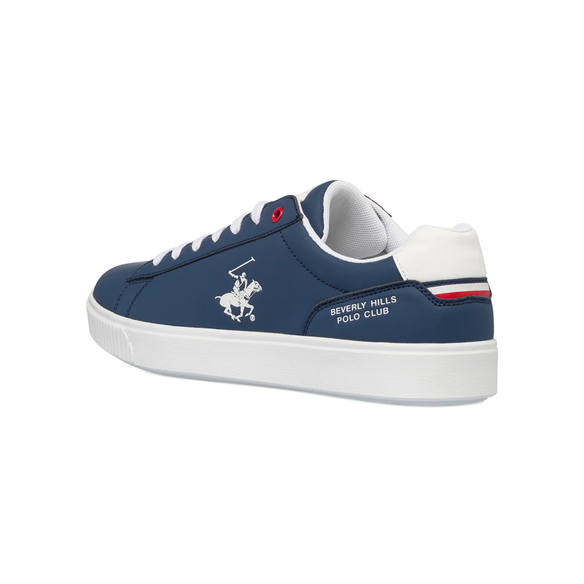 Sneakers blu da uomo con logo laterale Beverly Hills Polo Club - Image 3