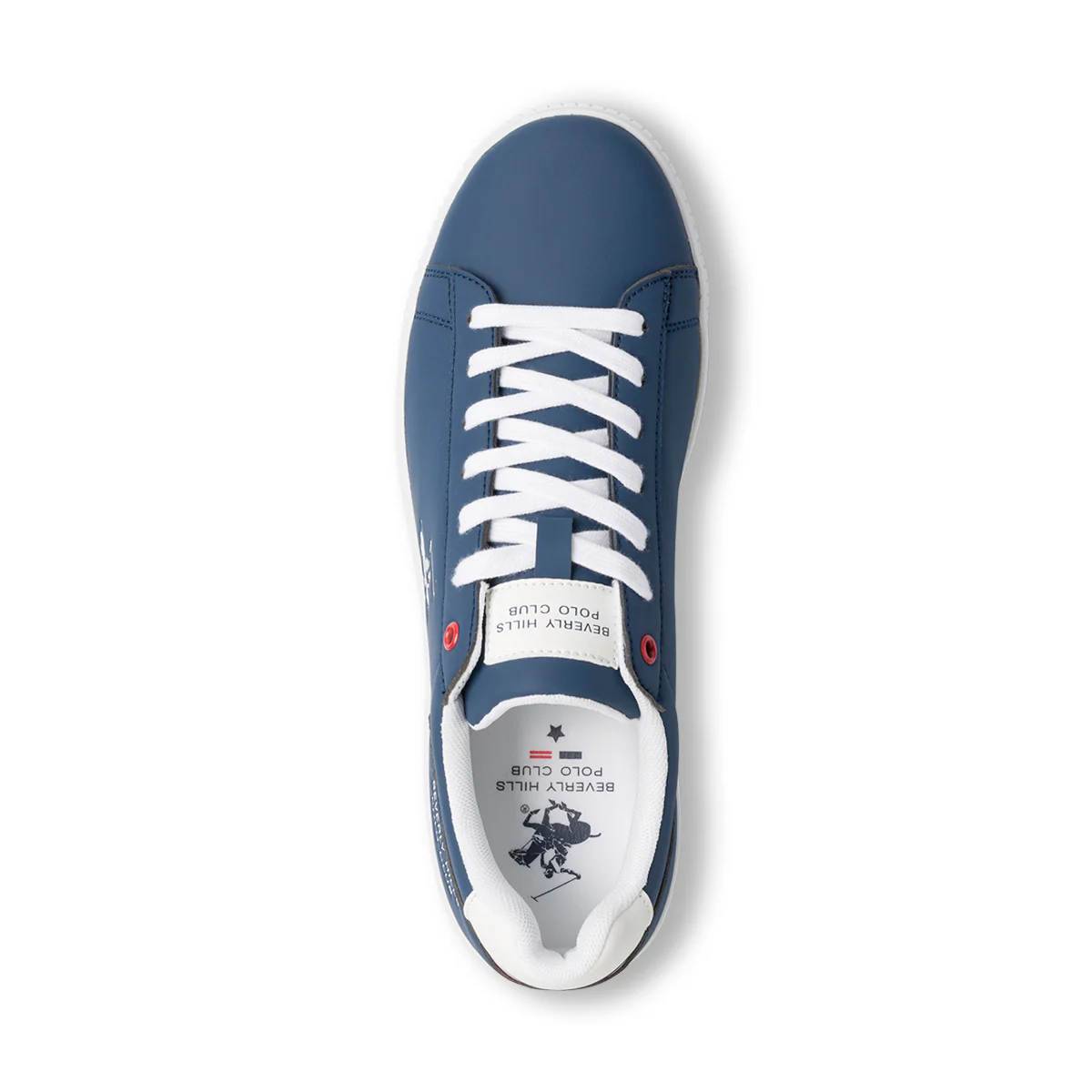 Sneakers blu da uomo con logo laterale Beverly Hills Polo Club - Image 4