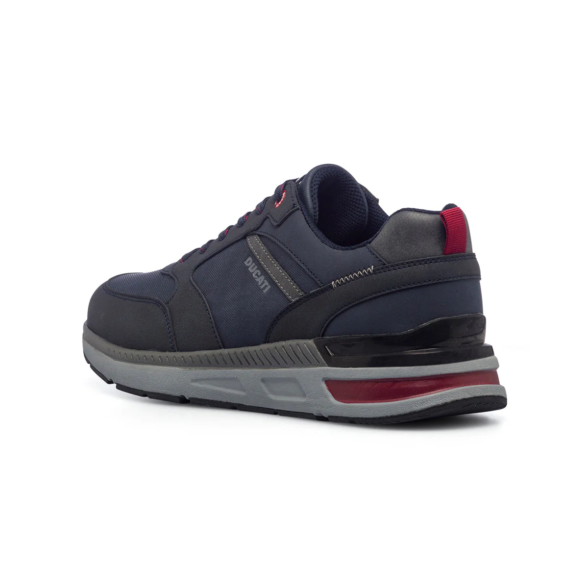 Sneakers blu da uomo con logo laterale Ducati - Image 3