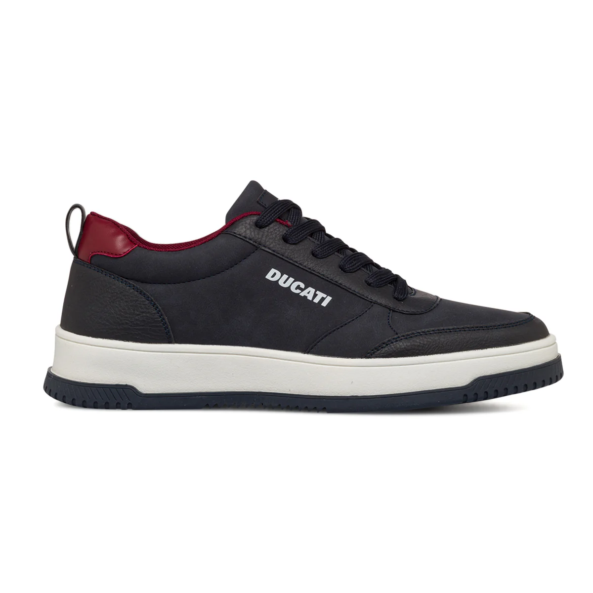 Sneakers blu da uomo con logo laterale Ducati