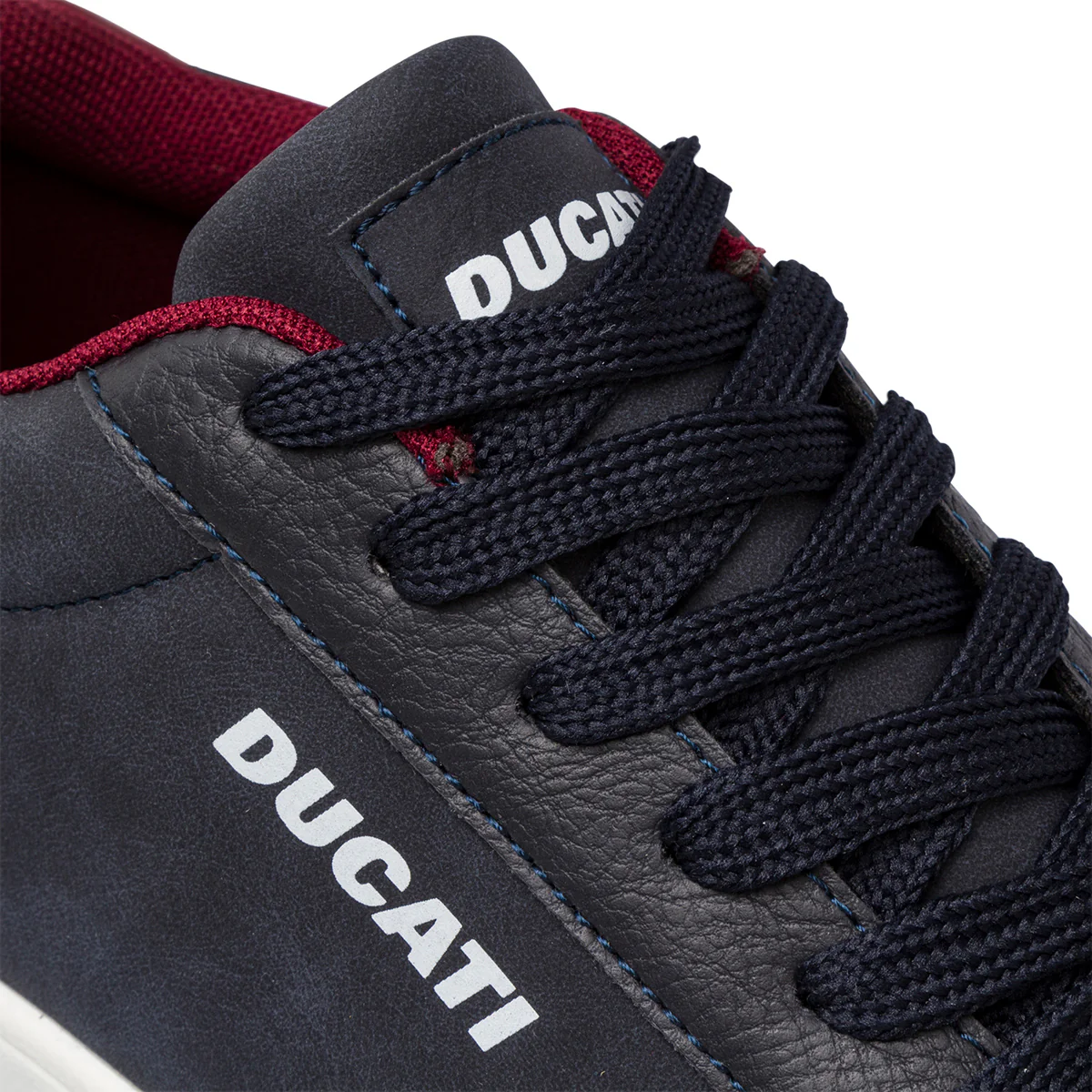 Sneakers blu da uomo con logo laterale Ducati - Image 6