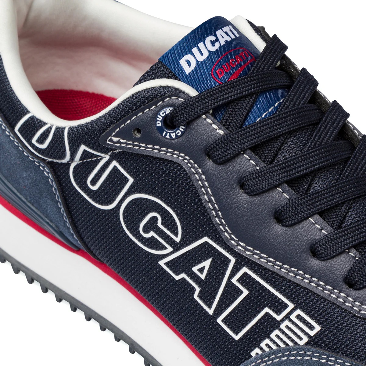 Sneakers blu da uomo con logo laterale Ducati - Image 6