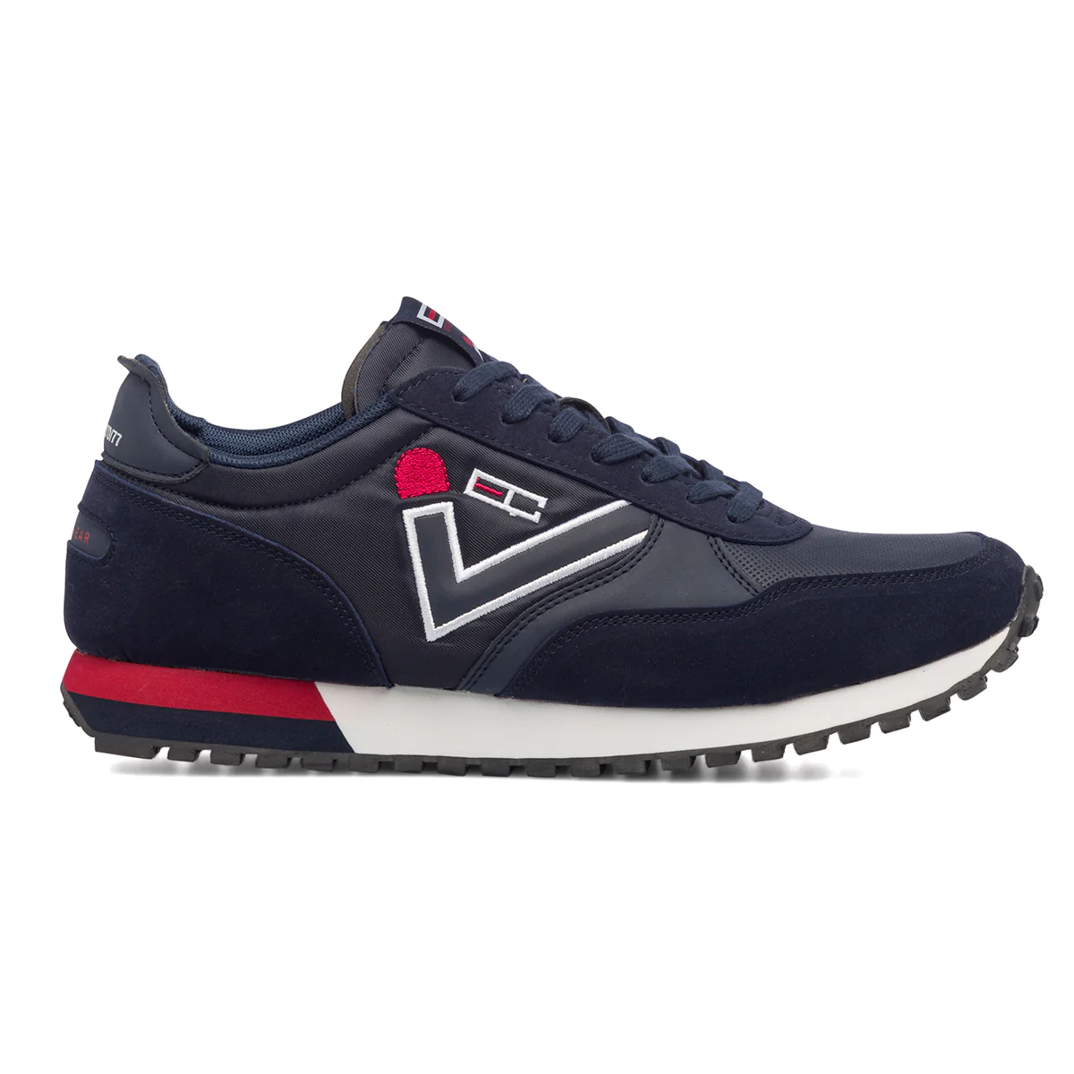 Sneakers blu da uomo con logo laterale Enrico Coveri Fusion