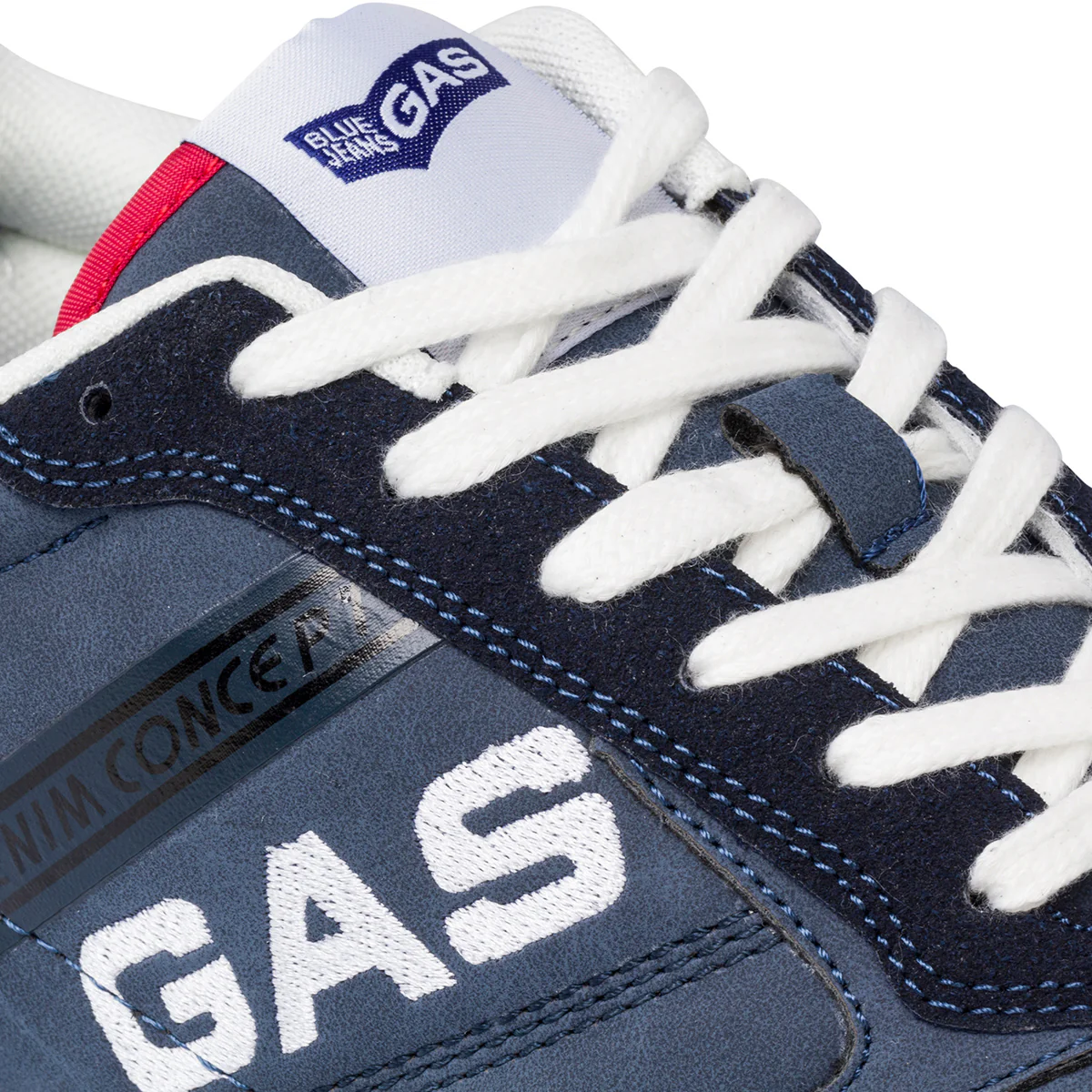 Sneakers blu da uomo con logo laterale Gas - Image 6