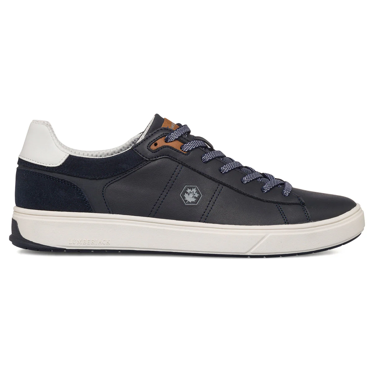 Sneakers blu da uomo con logo laterale Lumberjack Marvin