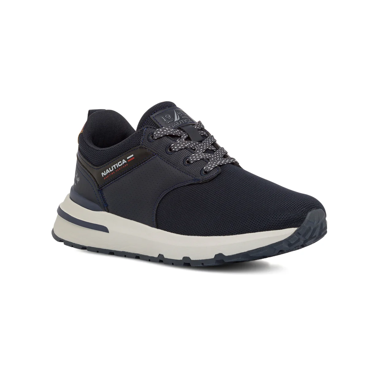 Sneakers blu da uomo con logo laterale Nautica Bonn Nbk-Mesh - Image 2