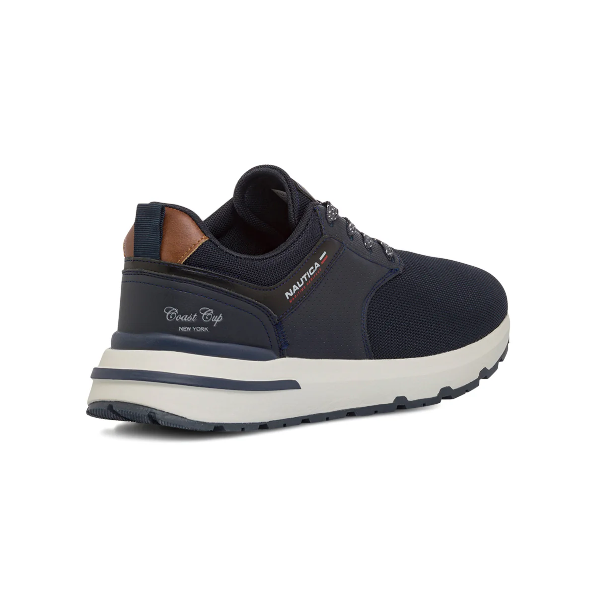 Sneakers blu da uomo con logo laterale Nautica Bonn Nbk-Mesh - Image 3