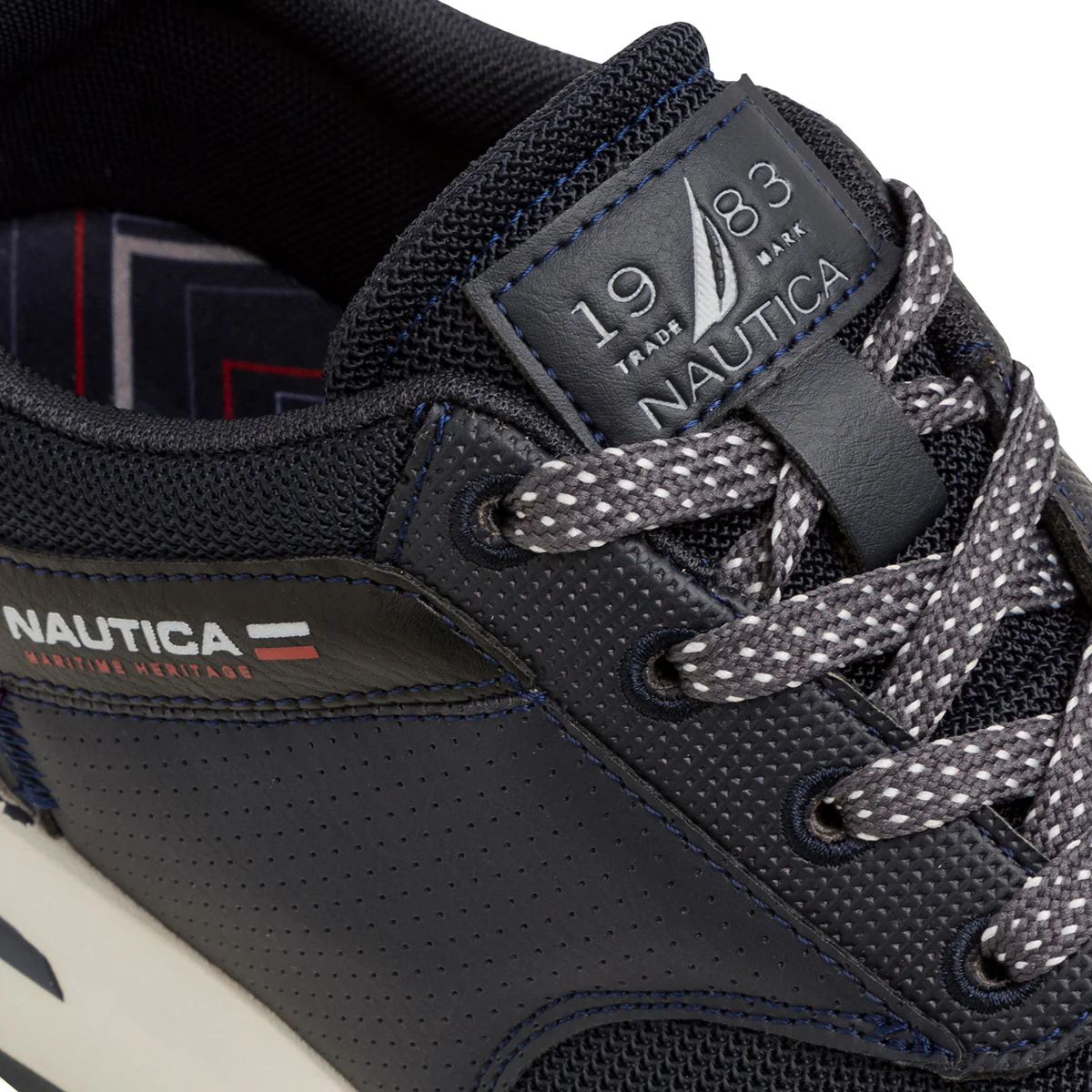 Sneakers blu da uomo con logo laterale Nautica Bonn Nbk-Mesh - Image 5