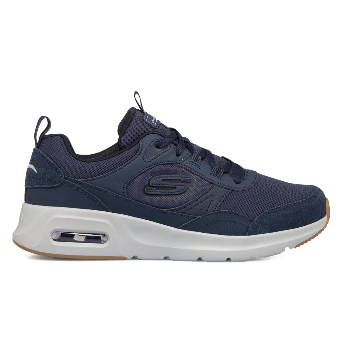 Sneakers blu da uomo con sottopiede Memory Foam Skechers Skech-Air Court - Homegrown