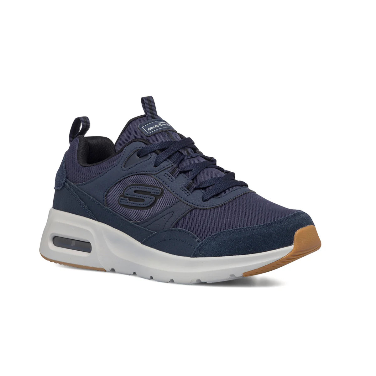 Sneakers blu da uomo con sottopiede Memory Foam Skechers Skech-Air Court - Homegrown - Image 2