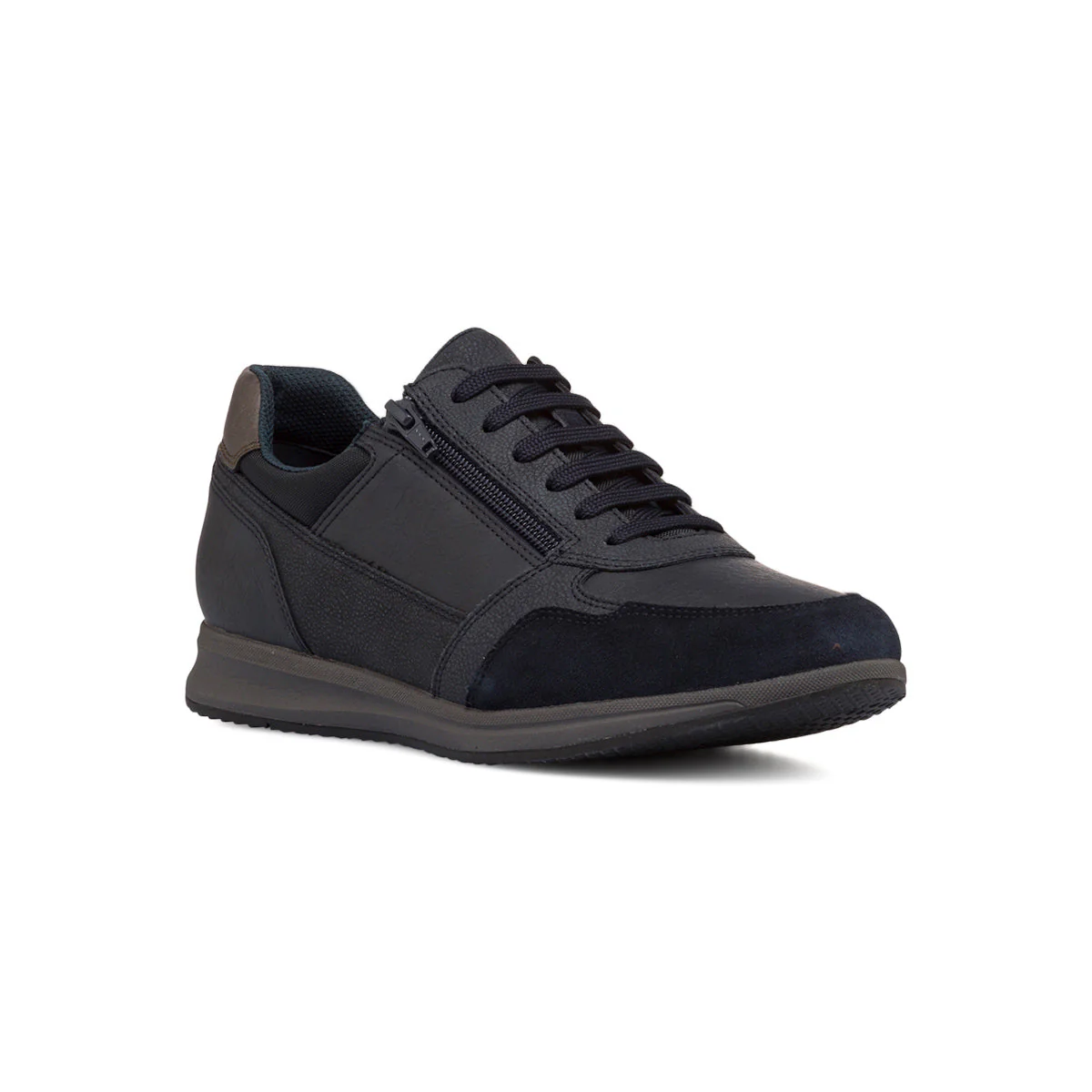 Sneakers blu da uomo con zip laterale Geox Avery - Image 2