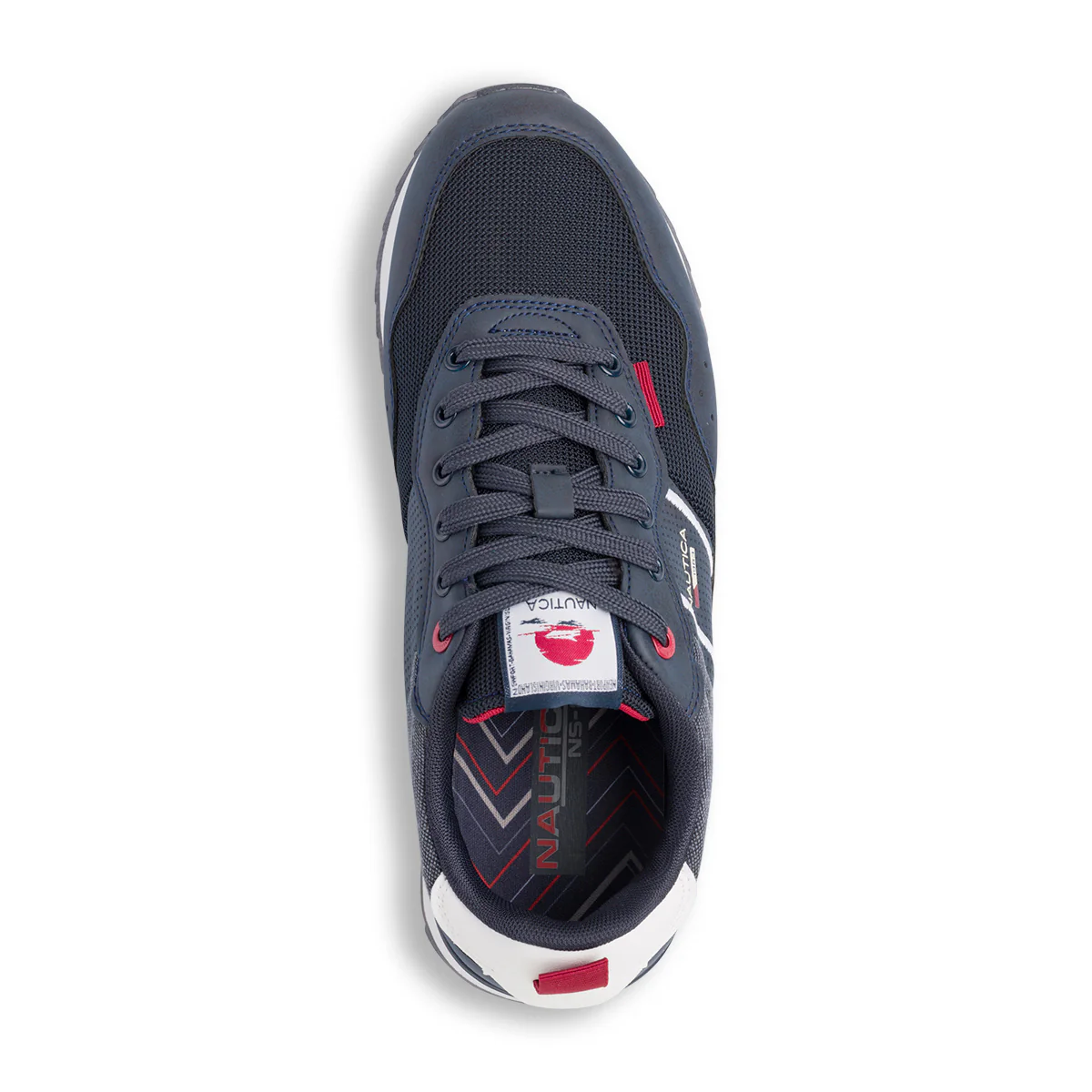 Sneakers blu da uomo effetto jeans con logo Kuga Nautica - Image 4