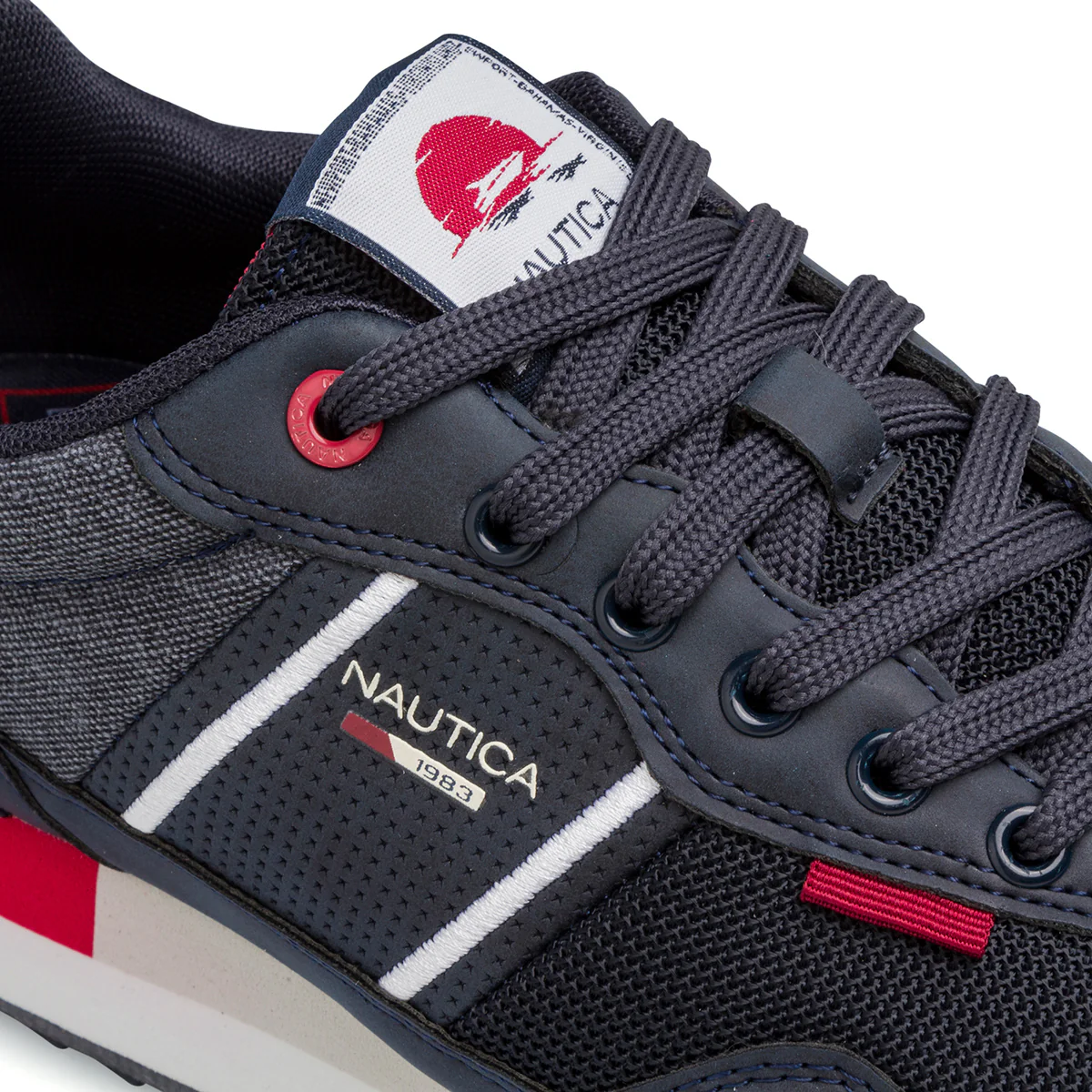 Sneakers blu da uomo effetto jeans con logo Kuga Nautica - Image 5