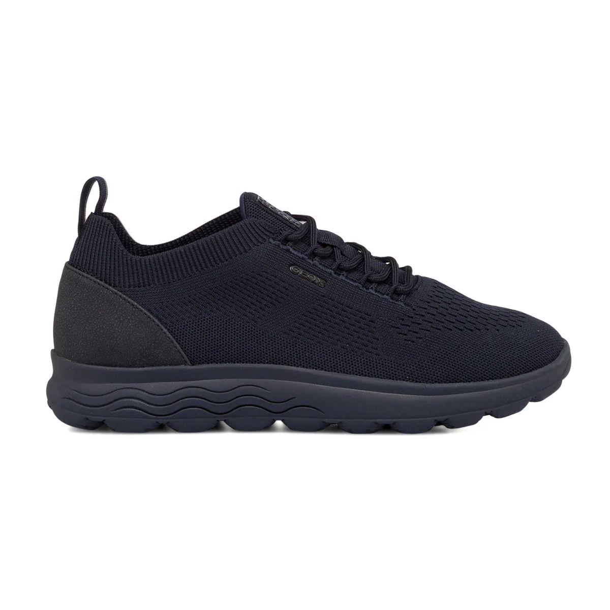 Sneakers blu da uomo in knit Geox Spherica