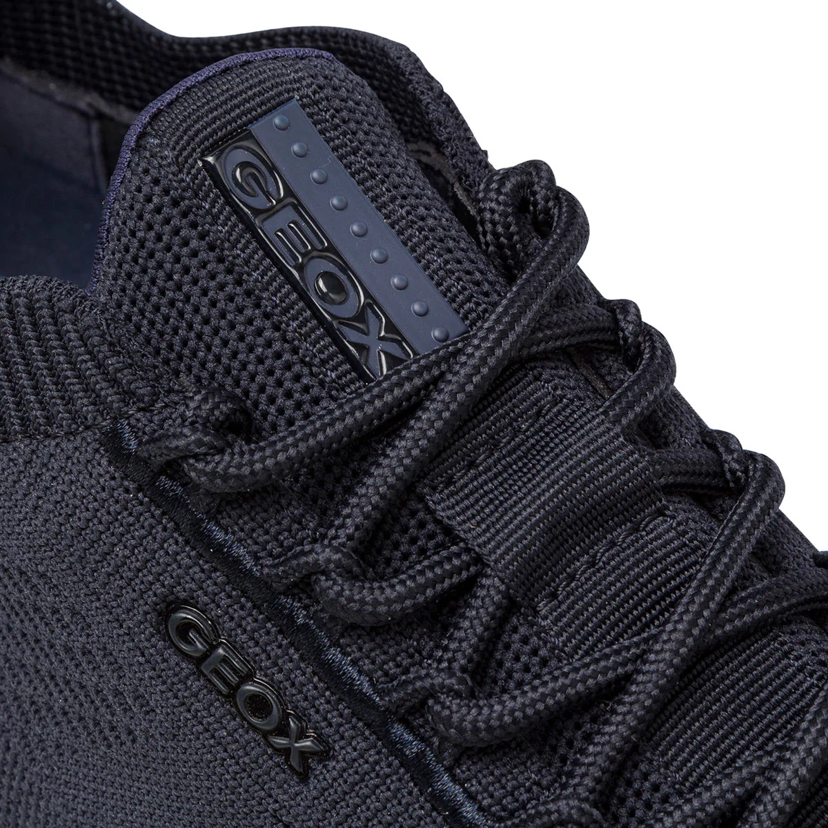 Sneakers blu da uomo in knit Geox Spherica - Image 5
