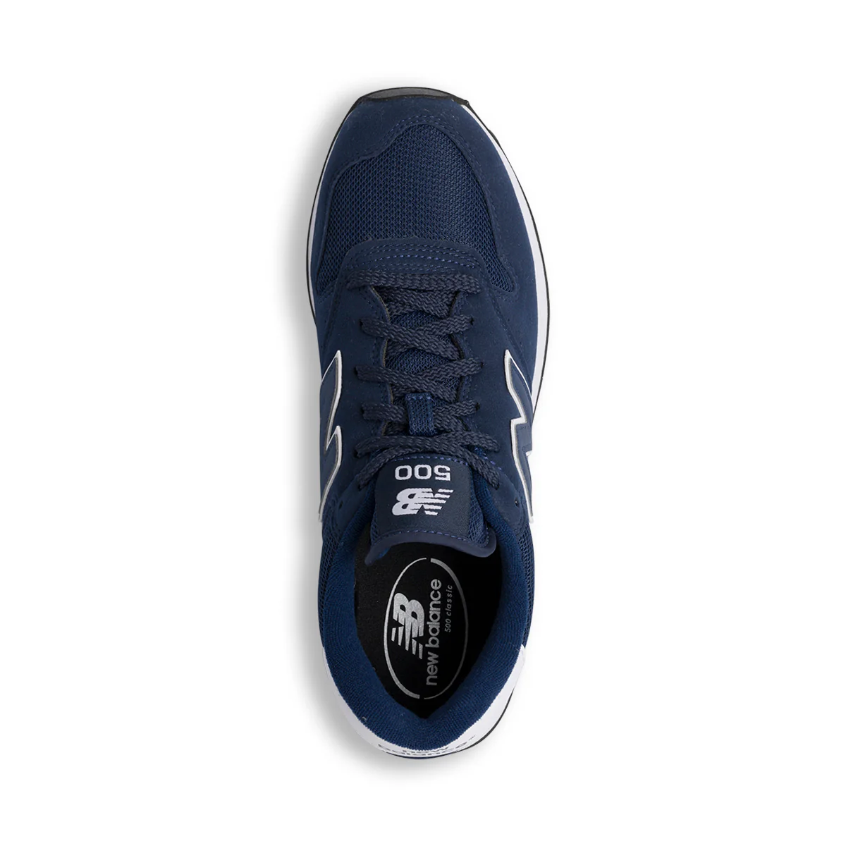 Sneakers blu da uomo in mesh traspirante con dettagli bianchi New Balance 500 - Image 7