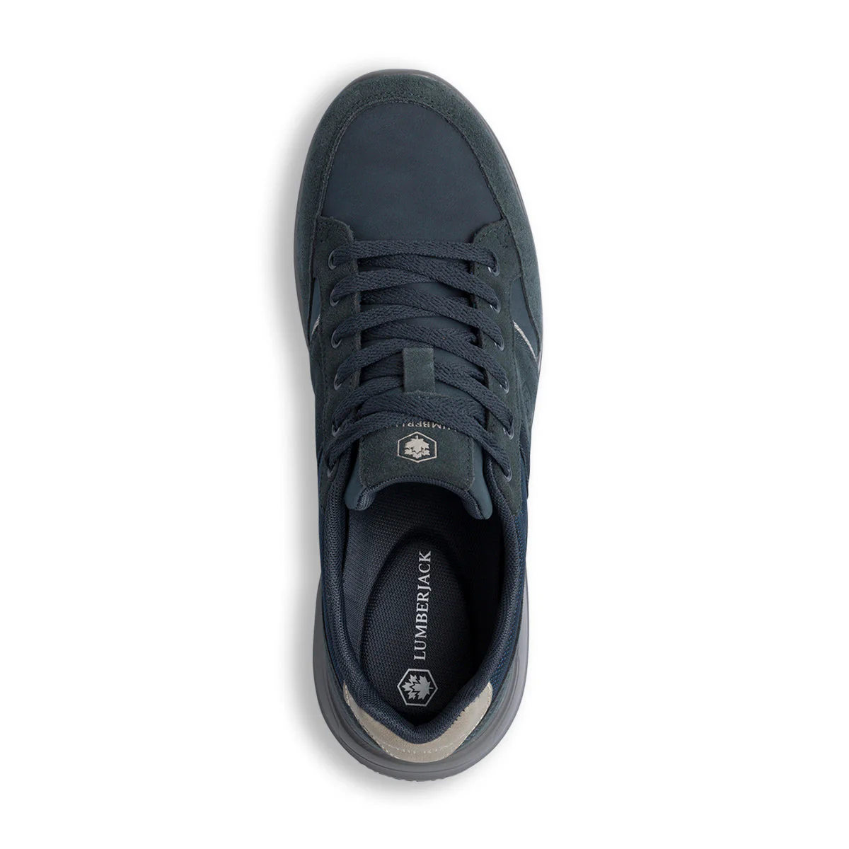 Sneakers blu da uomo in pelle e tessuto Lumberjack Lee - Image 5