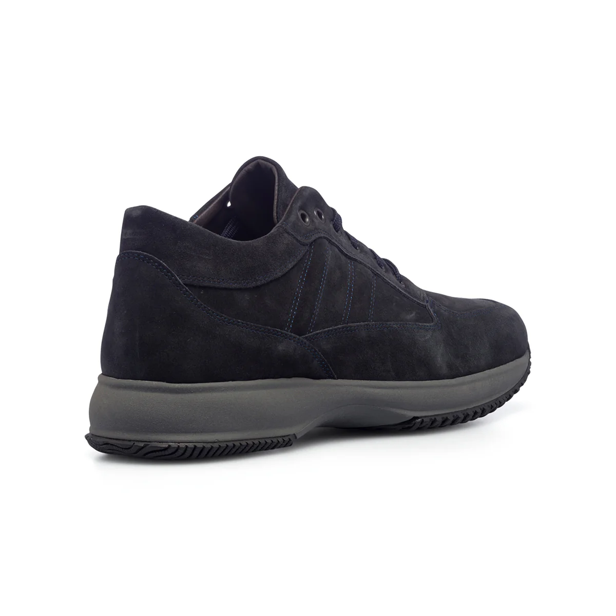 Sneakers blu da uomo in pelle scamosciata Primopiano - Image 3