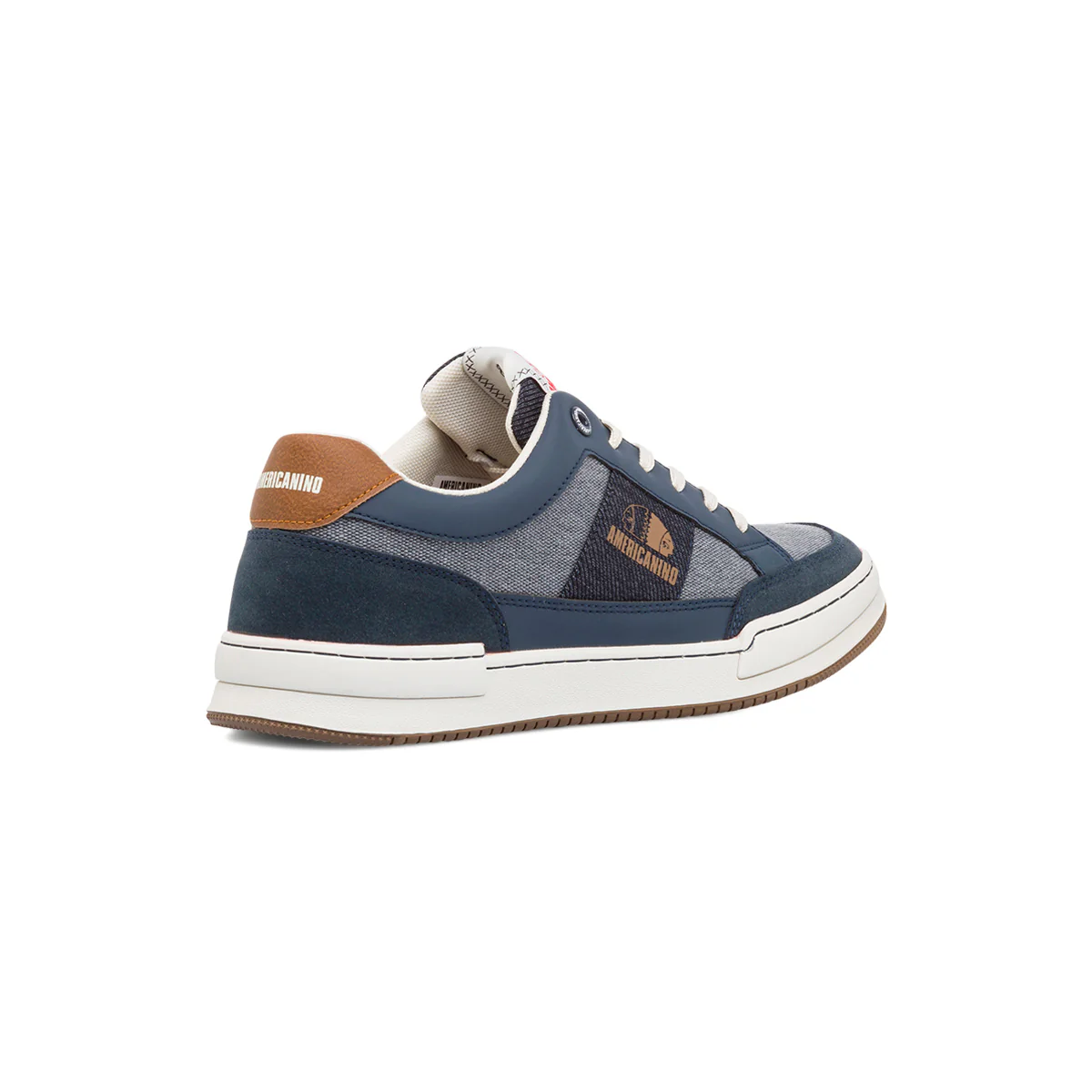 Sneakers blu da uomo in tessuto Americanino - Image 3