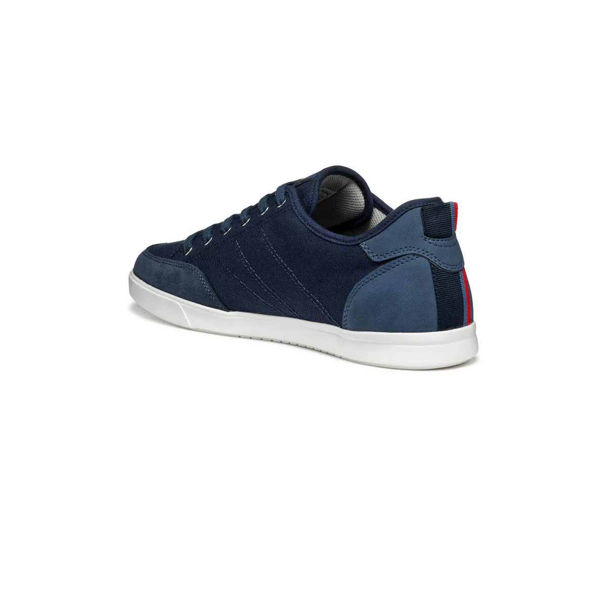 Sneakers blu da Uomo in tessuto con inserto in contrasto e suola traspirante Geox - Image 3