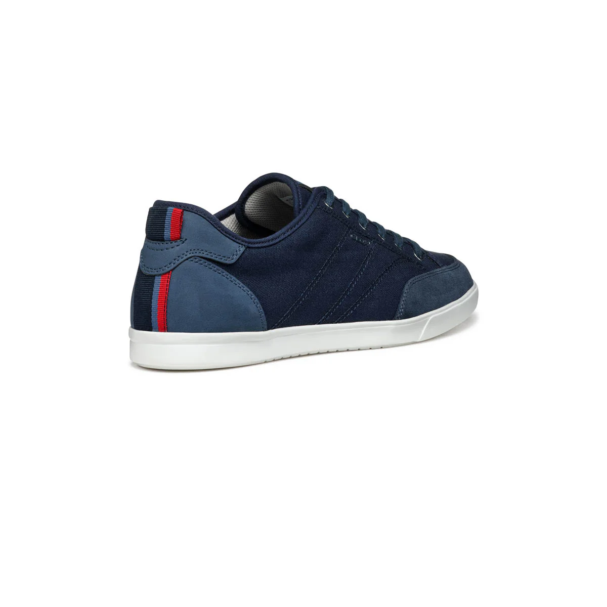 Sneakers blu da Uomo in tessuto con inserto in contrasto e suola traspirante Geox - Image 4