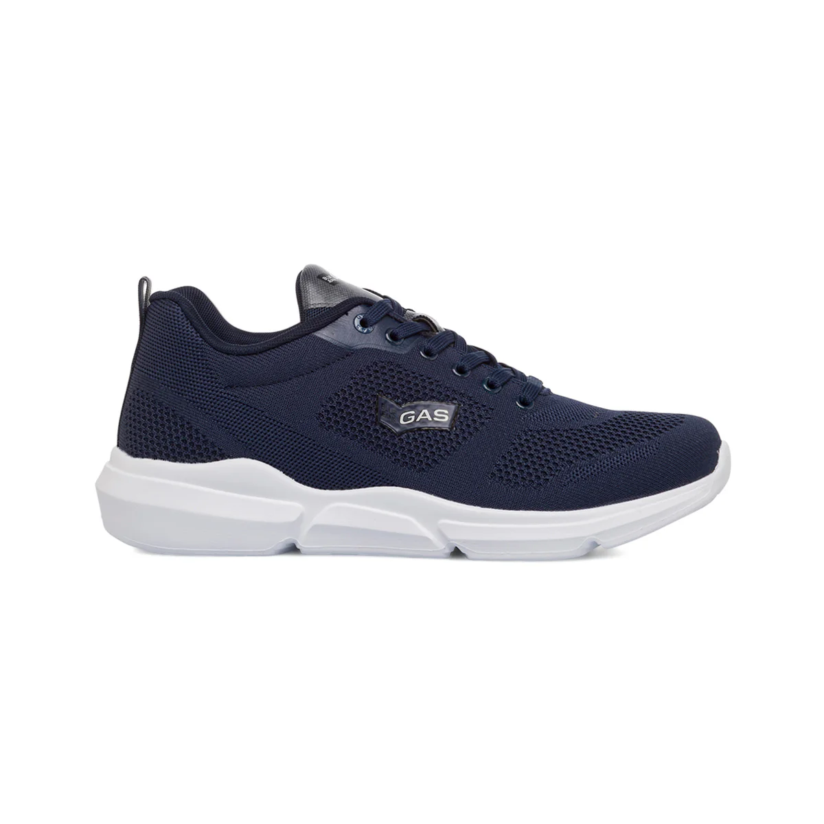 Sneakers blu da uomo in tessuto mesh con logo laterale Gas Freespirit