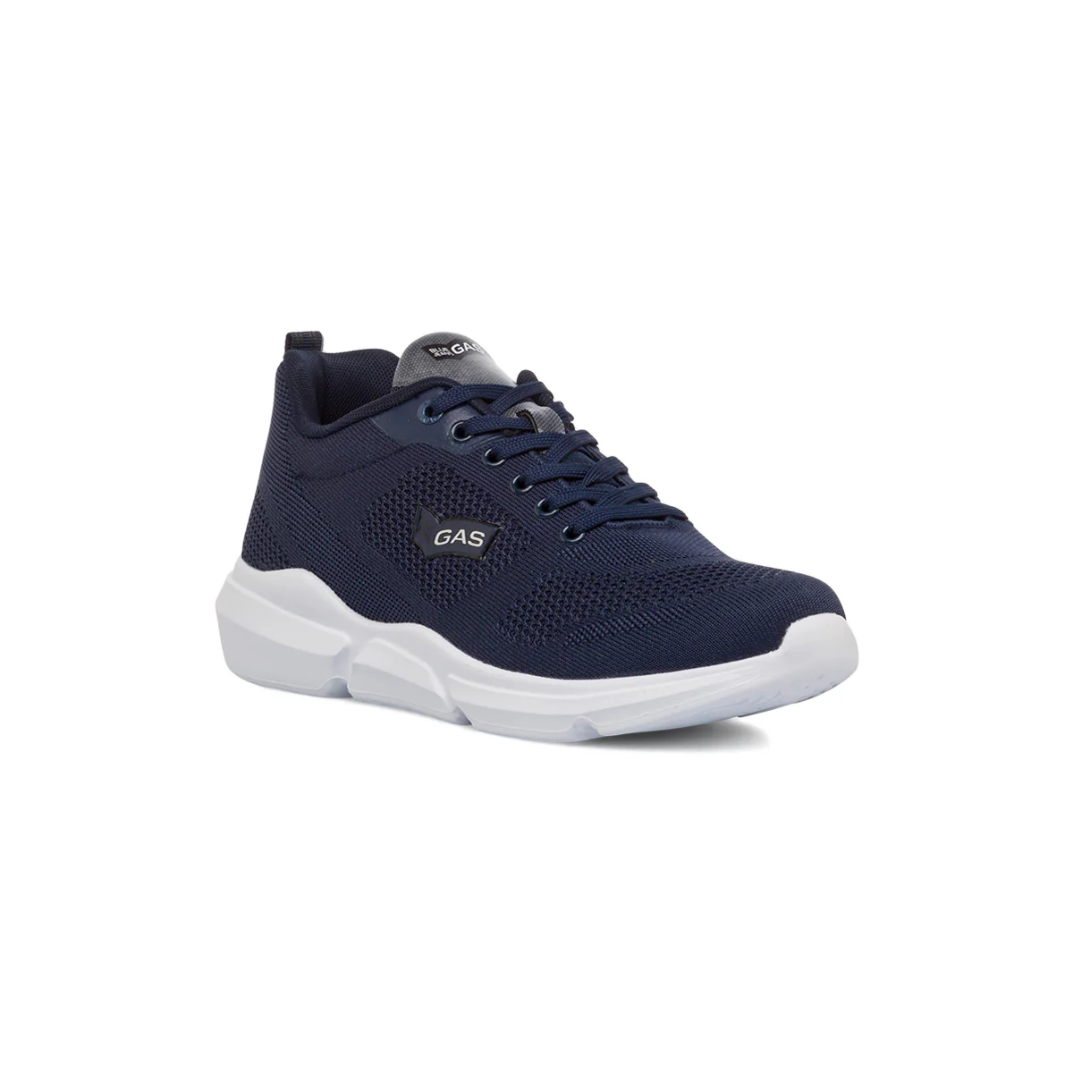 Sneakers blu da uomo in tessuto mesh con logo laterale Gas Freespirit - Image 2