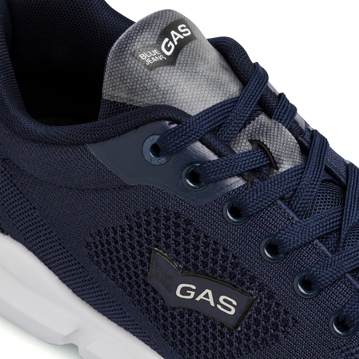 Sneakers blu da uomo in tessuto mesh con logo laterale Gas Freespirit - Image 5