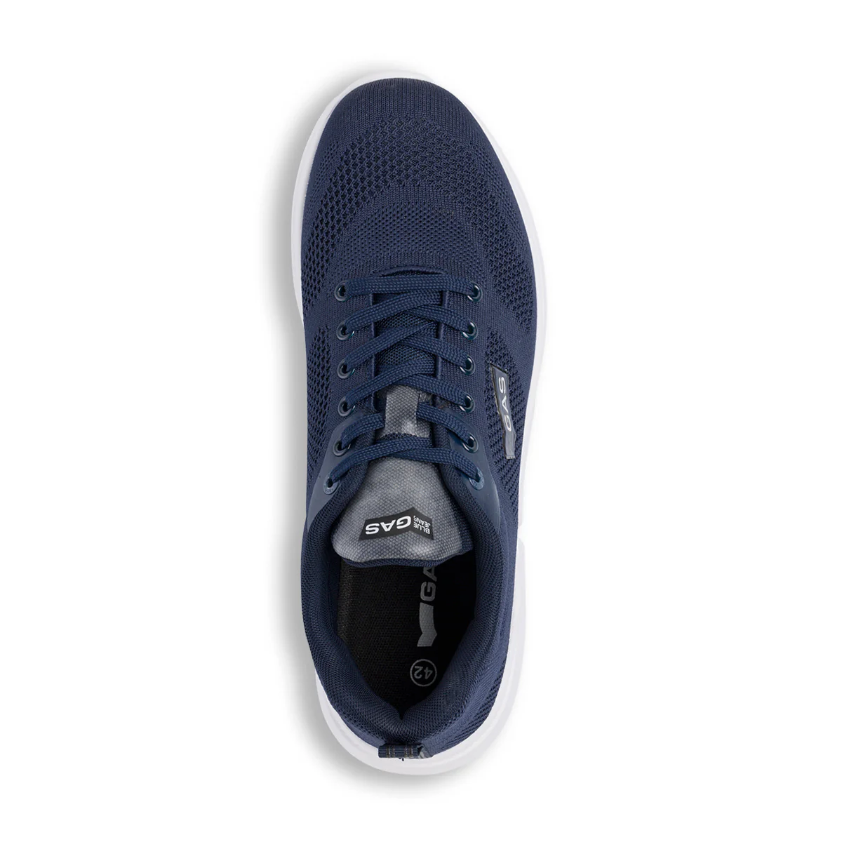 Sneakers blu da uomo in tessuto mesh con logo laterale Gas Freespirit - Image 6