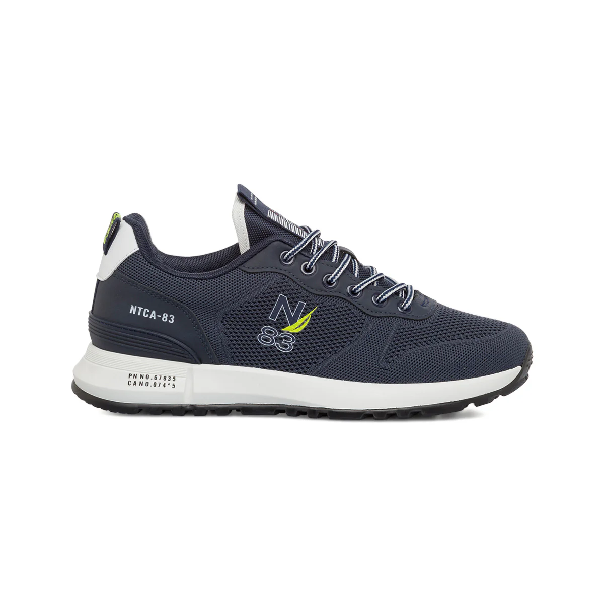 Sneakers blu da uomo in tessuto mesh con logo laterale Nautica Flash
