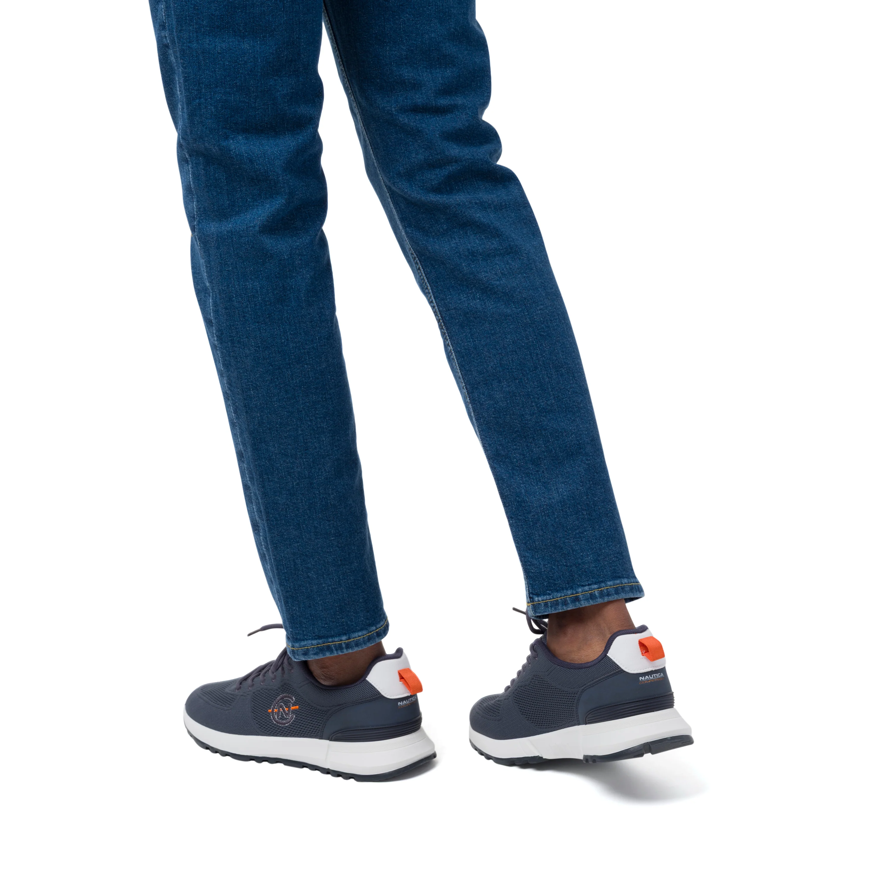 Sneakers casual blu navy da Uomo in tessuto Nautica - Image 3