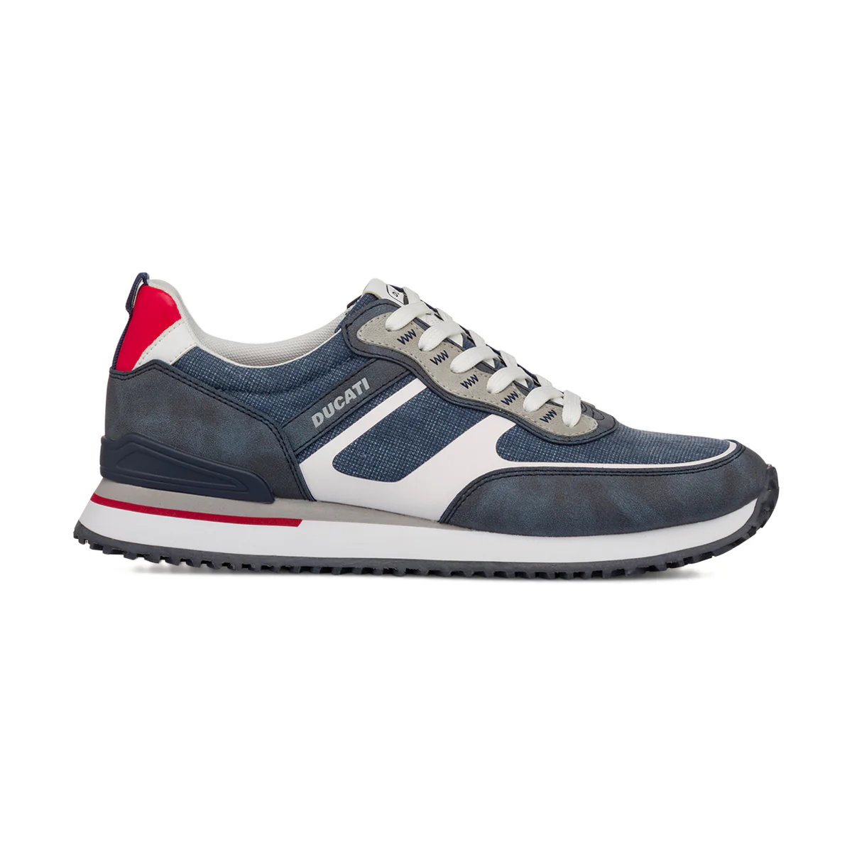 Sneakers blu da Uomo con dettagli rossi Ducati - Image 4