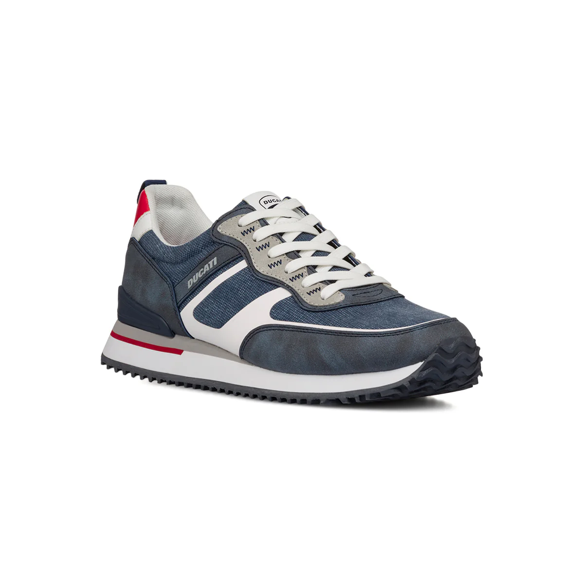 Sneakers blu da Uomo con dettagli rossi Ducati - Image 5