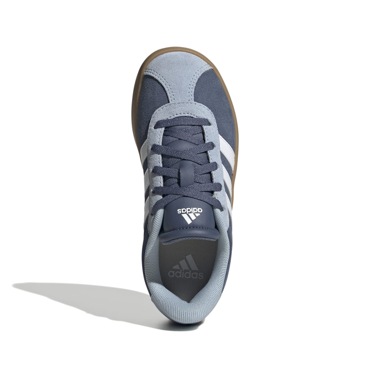 Sneakers blu e azzurre da ragazzo con strisce bianche adidas VL Court 3.0 K - Image 3