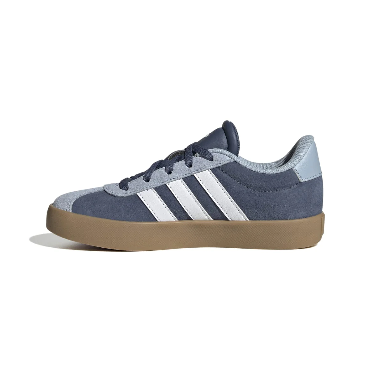 Sneakers blu e azzurre da ragazzo con strisce bianche adidas VL Court 3.0 K - Image 5