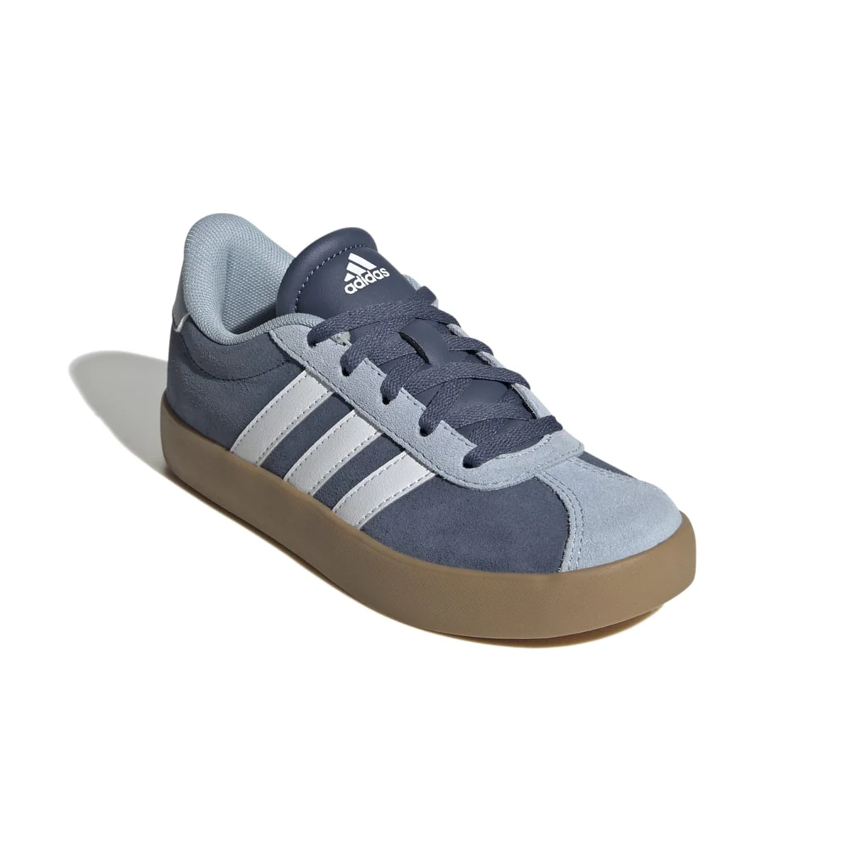 Sneakers blu e azzurre da ragazzo con strisce bianche adidas VL Court 3.0 K - Image 6