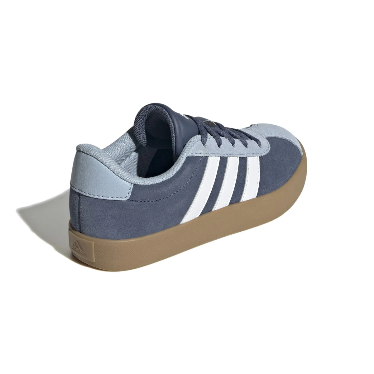 Sneakers blu e azzurre da ragazzo con strisce bianche adidas VL Court 3.0 K - Image 7