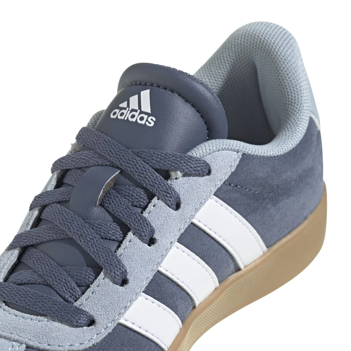 Sneakers blu e azzurre da ragazzo con strisce bianche adidas VL Court 3.0 K - Image 9