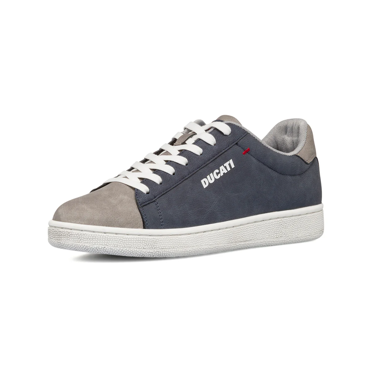 Sneakers blu e grigie da uomo con logo a contrasto Ducati - Image 2