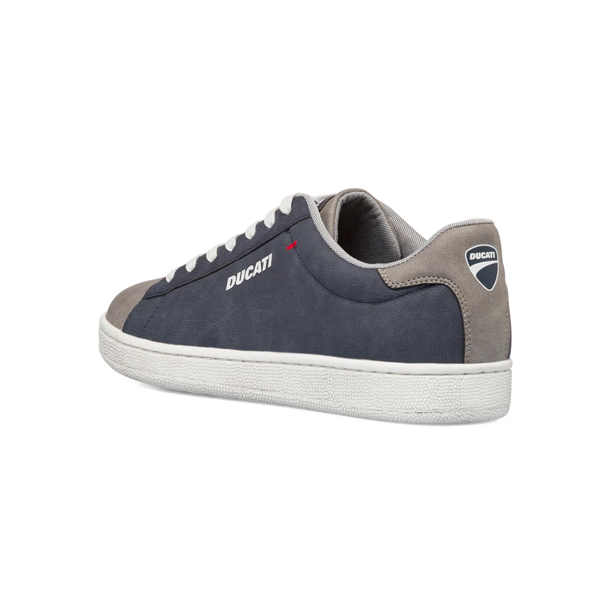 Sneakers blu e grigie da uomo con logo a contrasto Ducati - Image 3