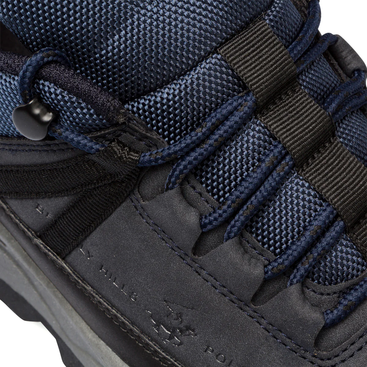 Sneakers blu e grigie da uomo con logo laterale Beverly Hills Polo Club - Image 6